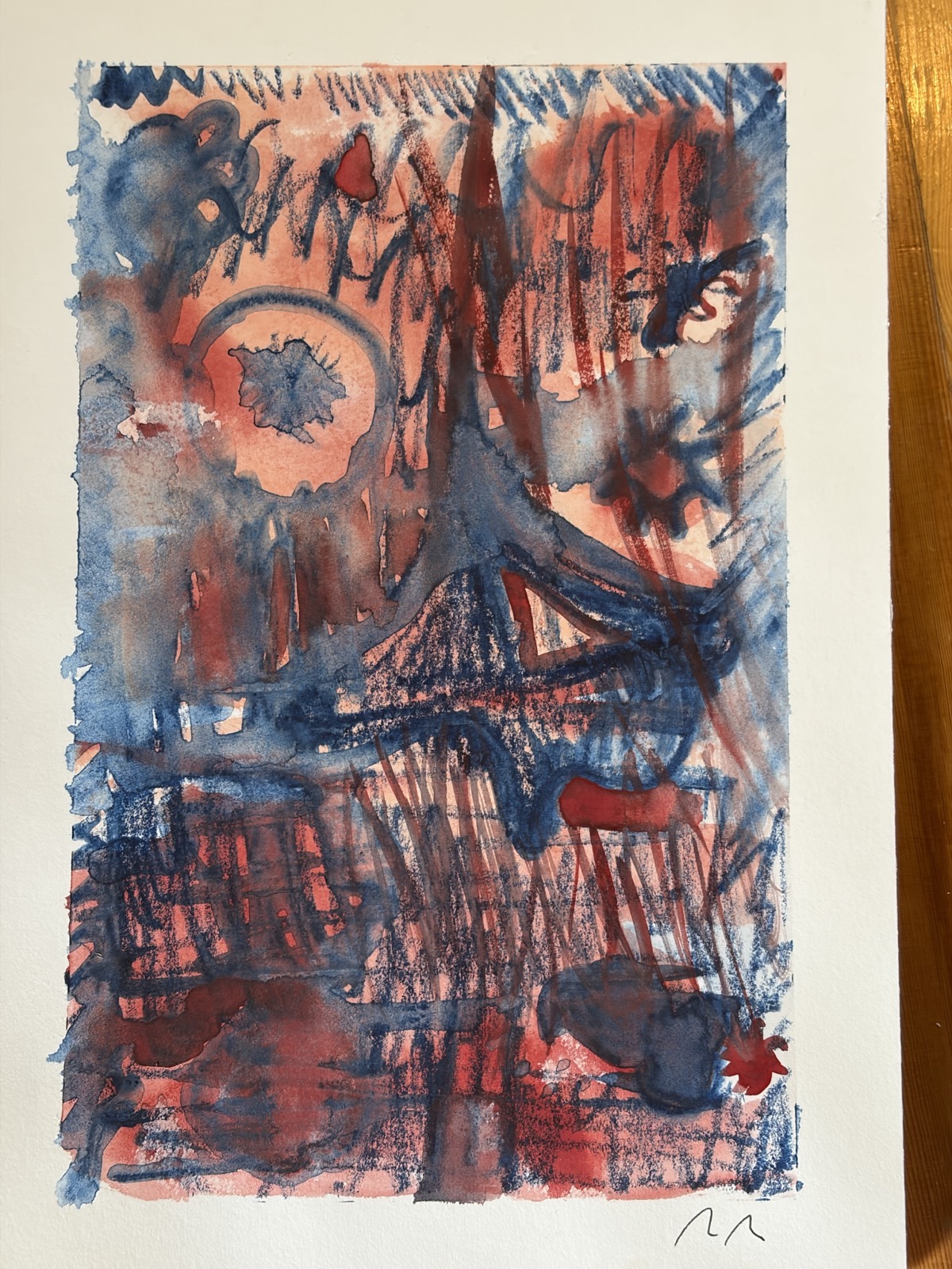 Korallenrot und Rot