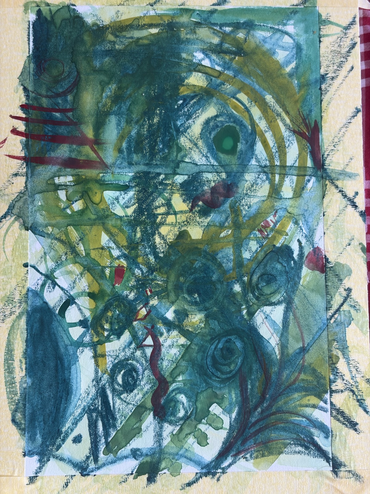 Grün und Blau